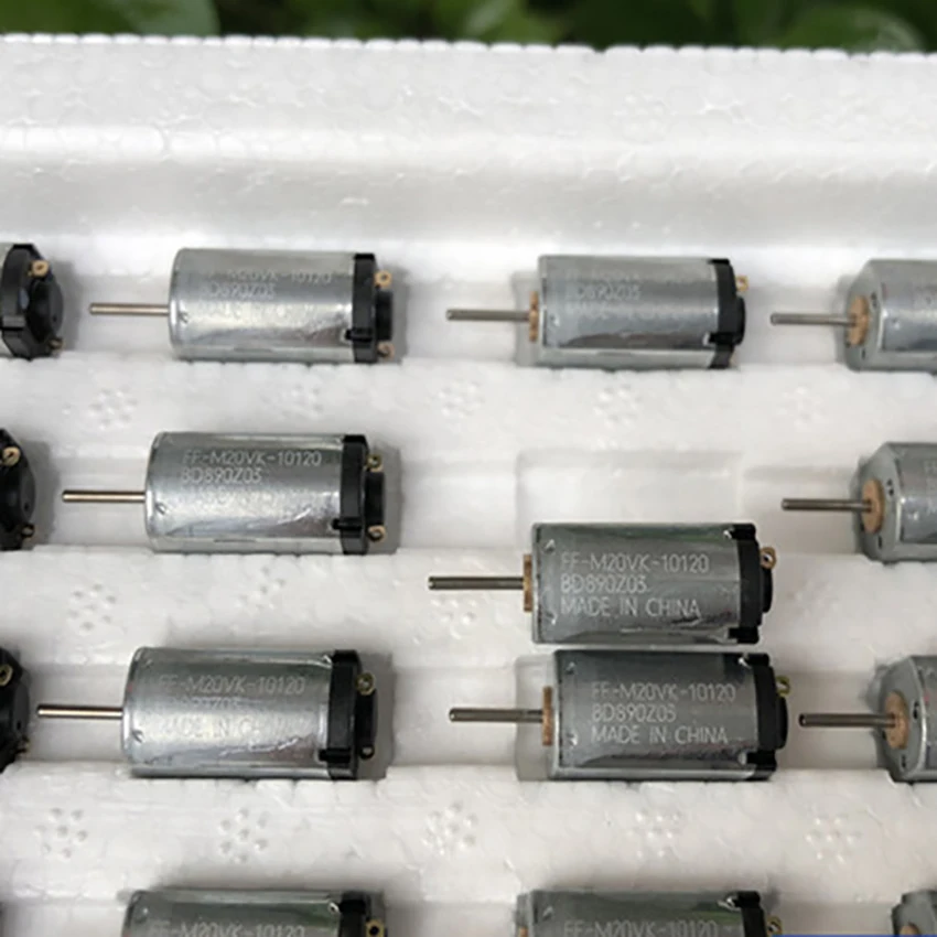 

FF-M20VK-10120 Low Noise Micro Motor 1.5-4.5V 10500-28800RPM 37-55MA Micropower Electric Machinery DIY Solar Energy Production