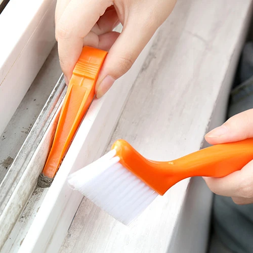 Многофункциональная щетка 2 в 1 для чистки стекол и дорожек с клавиатурой