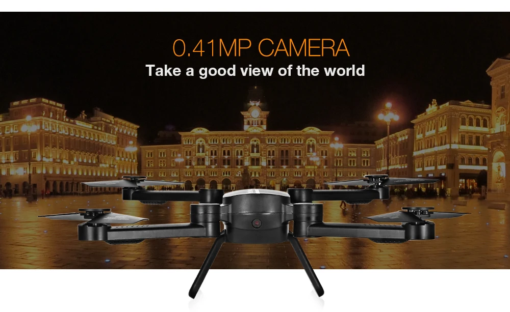 X8TW/X8T складной 0.41MP Wi-Fi Камера Квадрокоптер с дистанционным управлением 2,4G 4CH 6-axis Gyro высота над уровнем моря Безголовый режим Радиоуправляемый Дрон RTF