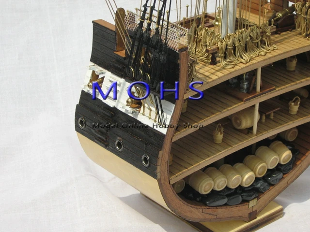 Классическая деревянная шкала парусная лодка поперечное сечение корабля 1/75 839 мм