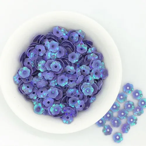 AB purple Пайетки 6 мм чашка Слива Блестки цветок ПВХ свободные Блестки блестка DIY Швейные Свадебные ремесла домашняя женская одежда Lantejoulas 20 г - Цвет: AB purple