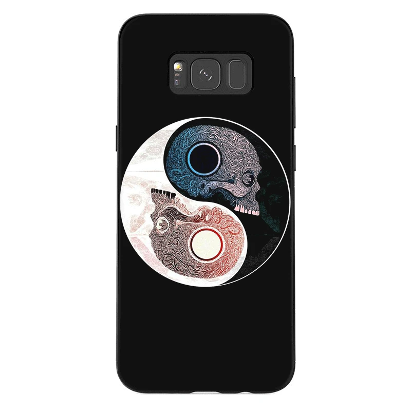 Силиконовый чехол для мобильного телефона Yin Yang с узором Samsung Galaxy A3 A5 A6 A7 A8 A9 A10 A20 A30