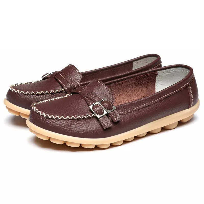 Новинка 2018 года женская обувь из мягкой натуральной кожи женские лоферы без