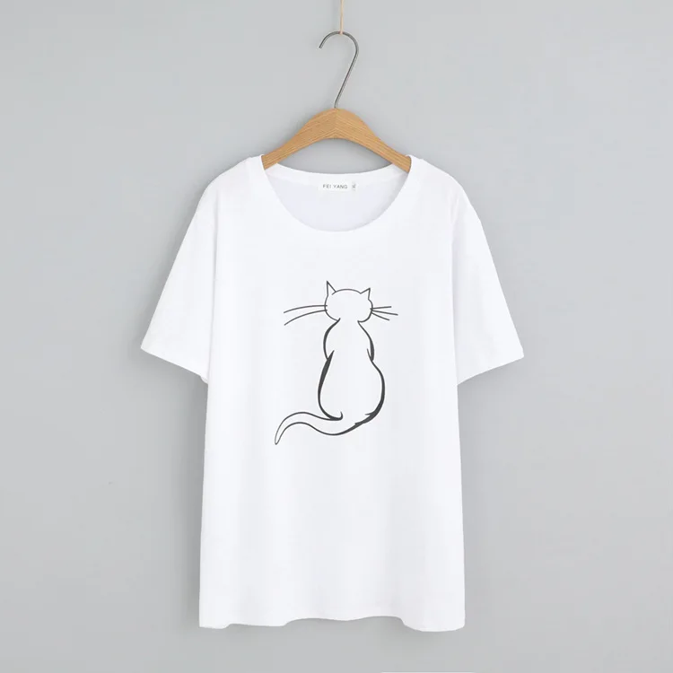 Повседневные футболки больших размеров 2019 Летняя женская одежда модные нарядные