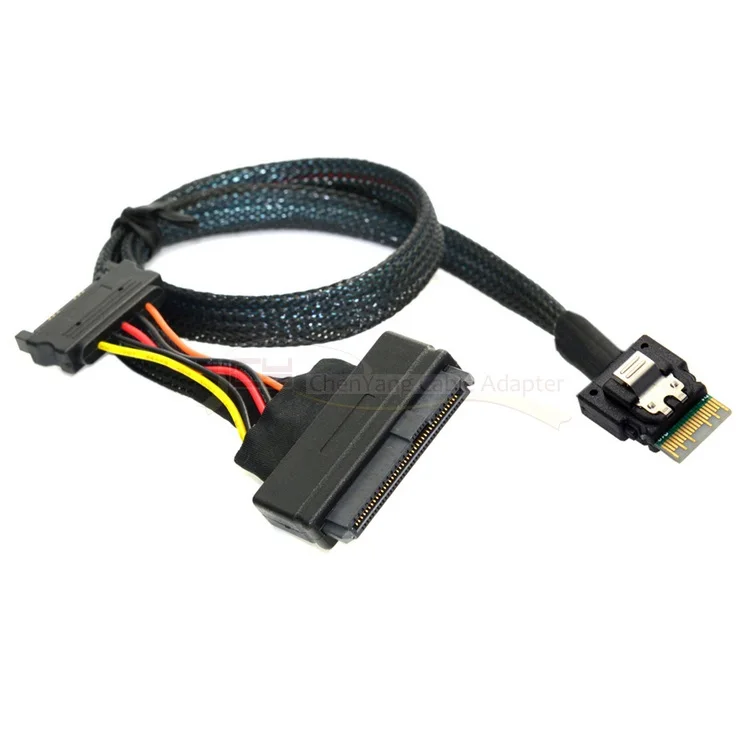 U.2 U2 SFF 8639 тонкий SAS 8654 4i NVME PCIe кабель SSD для Материнская плата Intel 750 p3600 p3700