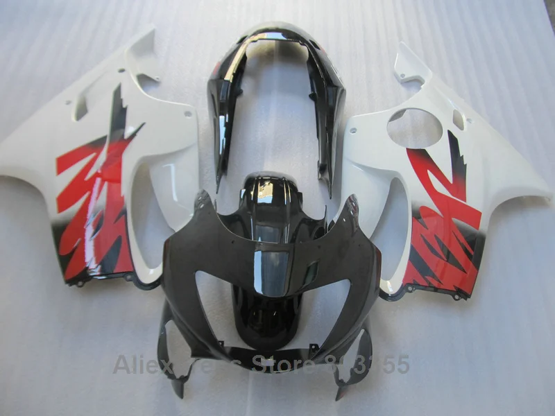 Глянцевая Окрашенные впрыска комплекты для HONDA CBR 600 F4 Обтекатели 1999 2000 (каракули