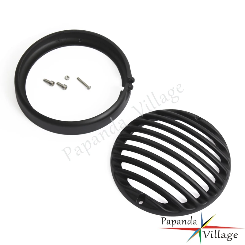 Черный мотоцикл 5 75 &quotфара гриль крышка протектор для Harley Sportster XL833 XL1200 2004-2014 Touring