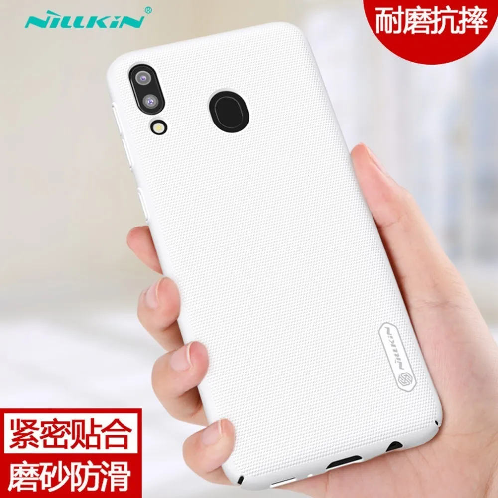 Чехол Nillkin для samsung M20 матовый защитный жесткий противоударный чехол с защитой от отпечатков пальцев для samsung Galaxy M20 чехол - Цвет: White