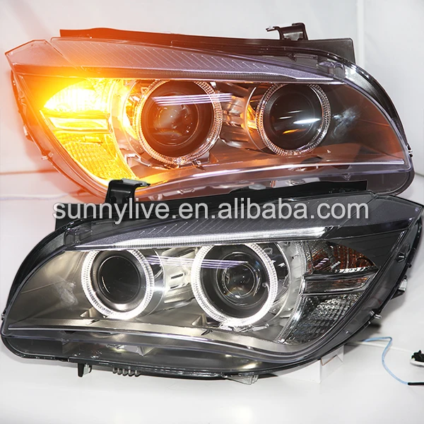 Для BMW X1 E84 Светодиодные ленты Ангельские глазки головной светильник D1S HID