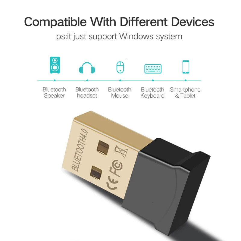 DAONO USB Bluetooth адаптер V4.0 CSR Двойной режим беспроводной Ключ 4 0 передатчик для Windows 10 8