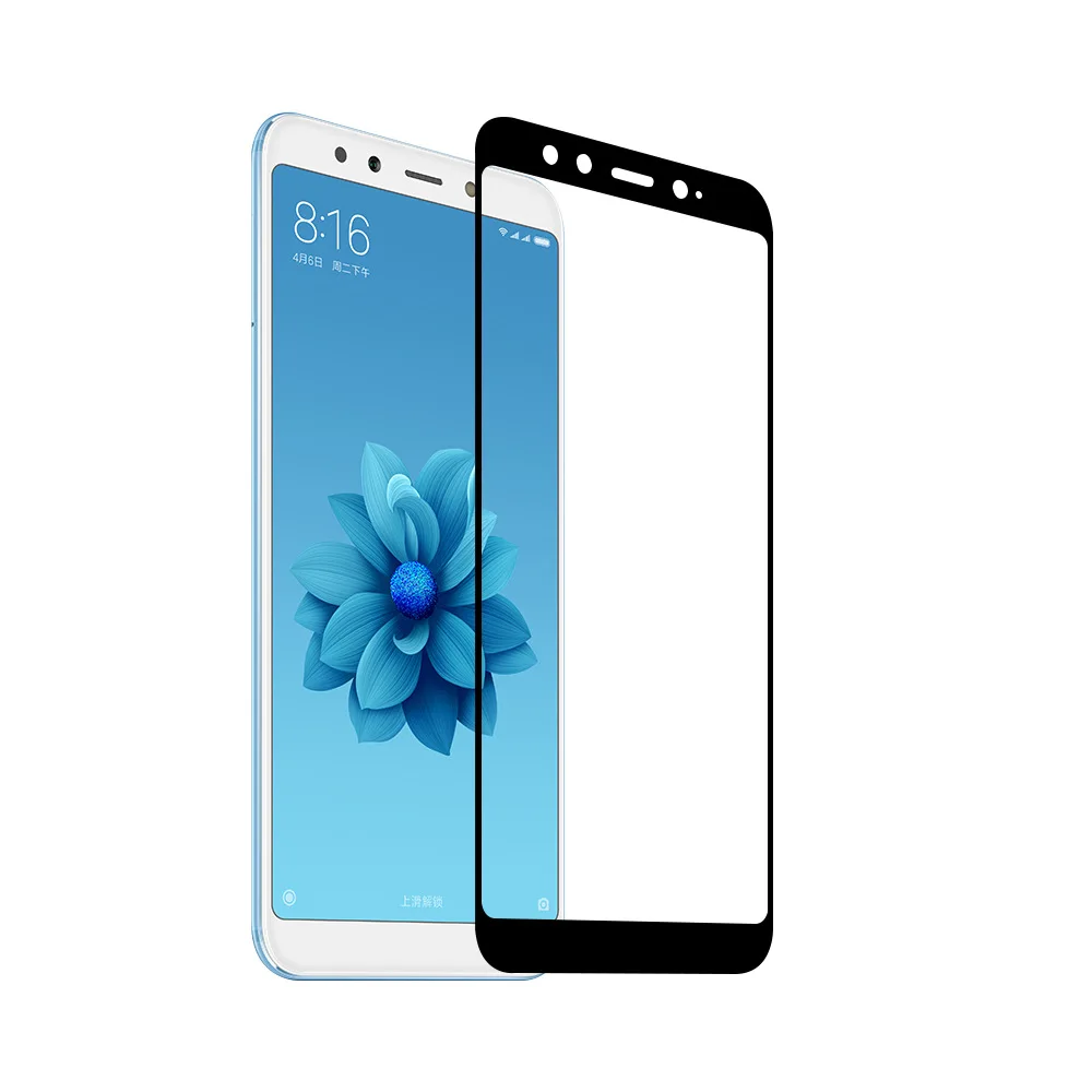2 шт. 9H полное покрытие закаленное стекло для Xiaomi Mi 6X 5 99 &quotmi6x Защитная пленка