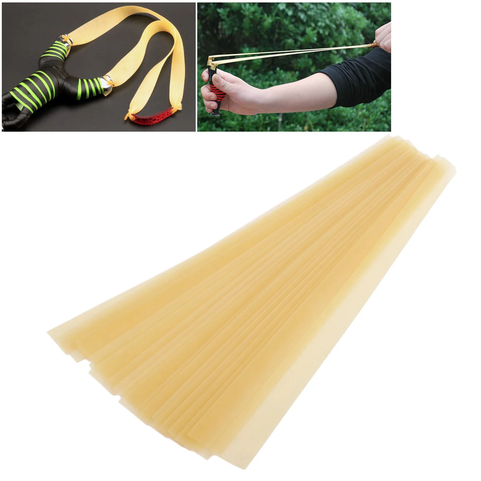 Резиновые ленты для рогатки желтая Плоская Лента из натурального латекса