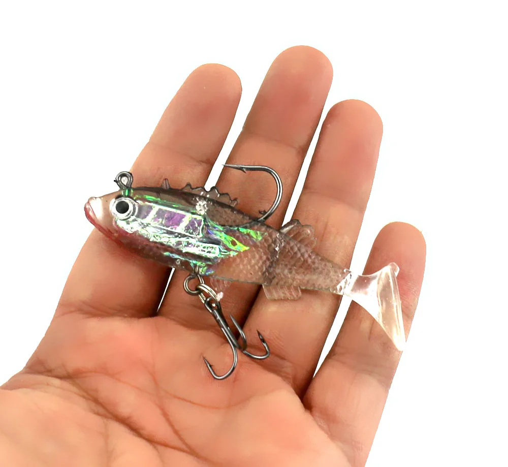 500 штук рыболовные приманки морские снасти мягкие свинцовая рыбалка 8 5 см/17 4 г