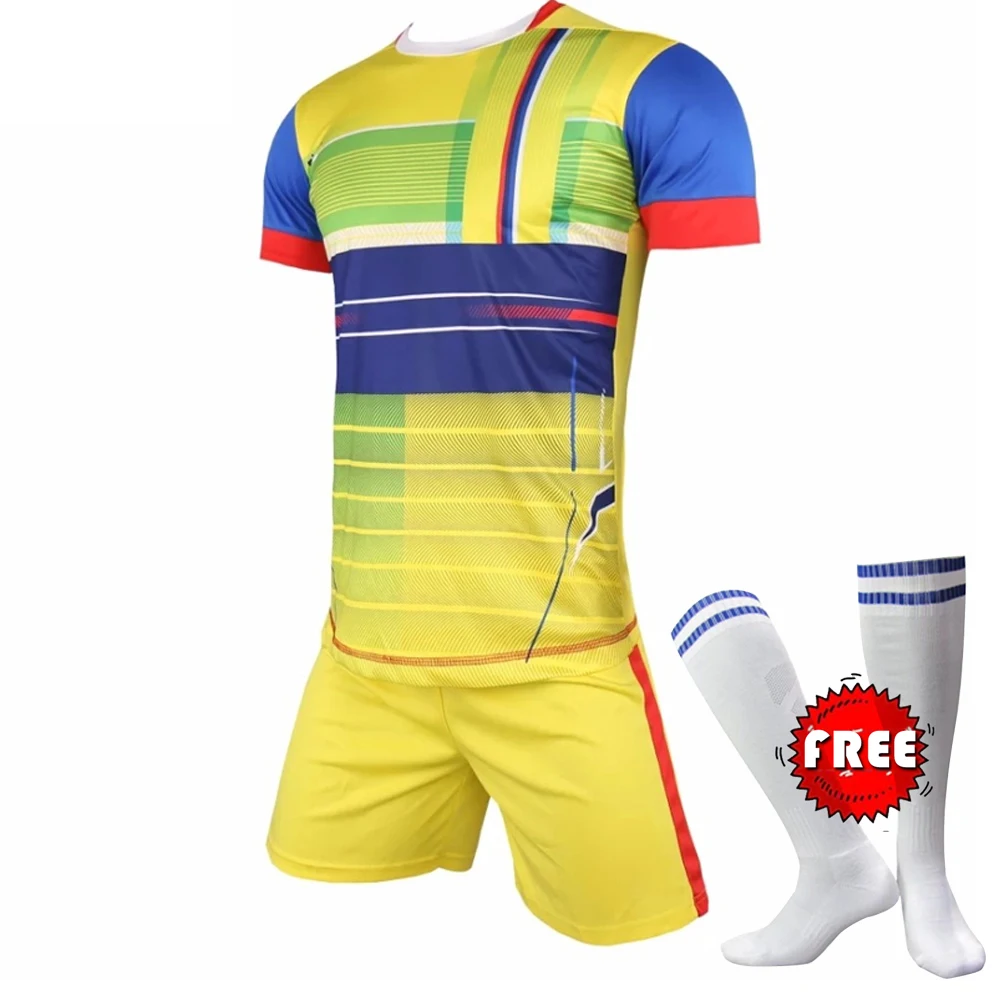 Бесплатная доставка футбольные носки майки командные мужские формы наборы