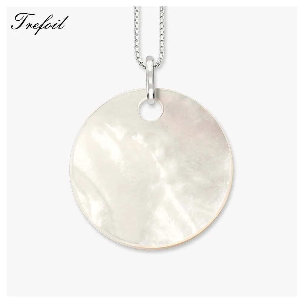 Синяя подвеска ввиде цветка лотоса, модные ювелирные изделия из стерлингового серебра 925 пробы Томас Богемия Ts подарок для женщин девушки ожерелье Новинка