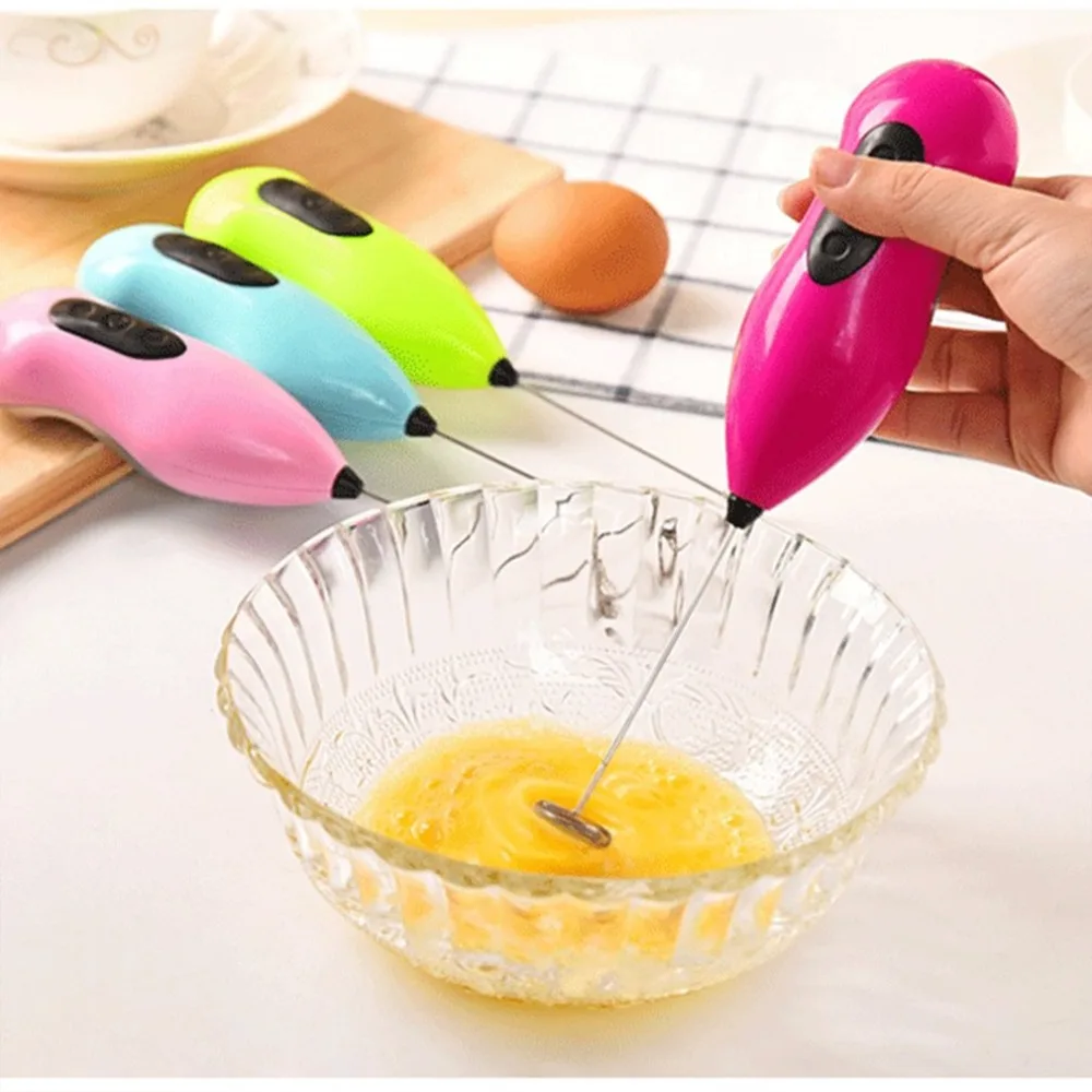 Нержавеющая сталь мини Ручные Электрические венчик миксер взбиватель Кофе