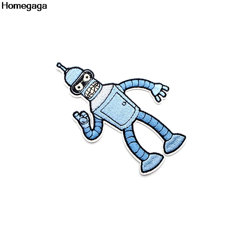 Homegaga Futurama мультфильм аппликационные заплатки Сделай Сам Утюг на para обуви джинсы мешок рубашка одежда наклейки вышитые значки D2092