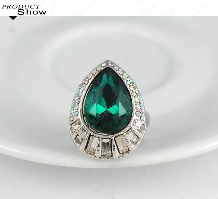 European style fashion charm of natural opal crystal clear Austrian beads ring quality jewelry R59 B|beaded swimsuit|charms carcharm pewter |