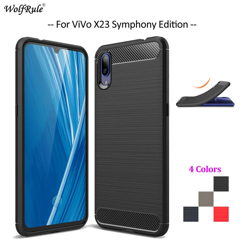 Чехол для телефона из углеродного волокна ViVo X23 Symphony Edition мягкий чехол ТПУ бампер 6
