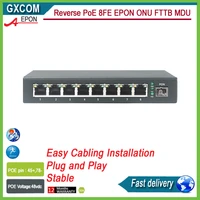 reverse poe onu 8fe outdoor application surge protection water protection ip65 rpoe epon onu