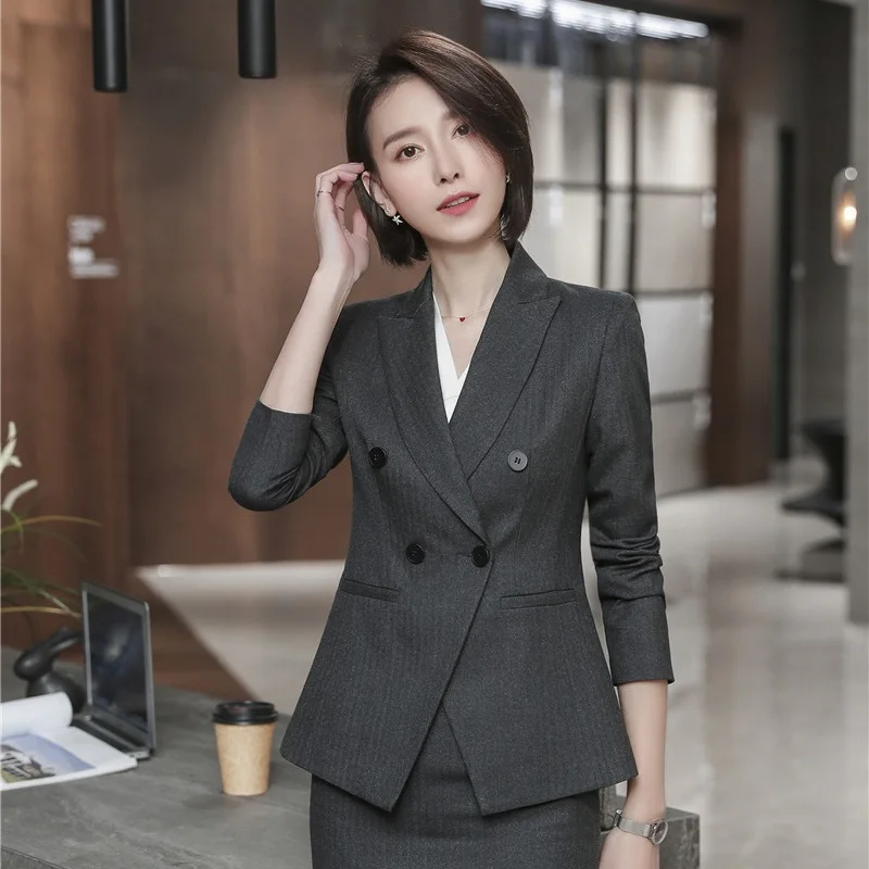 Новинка розовые деловые блейзеры и куртки пальто весна осень 2019 Женская офисная