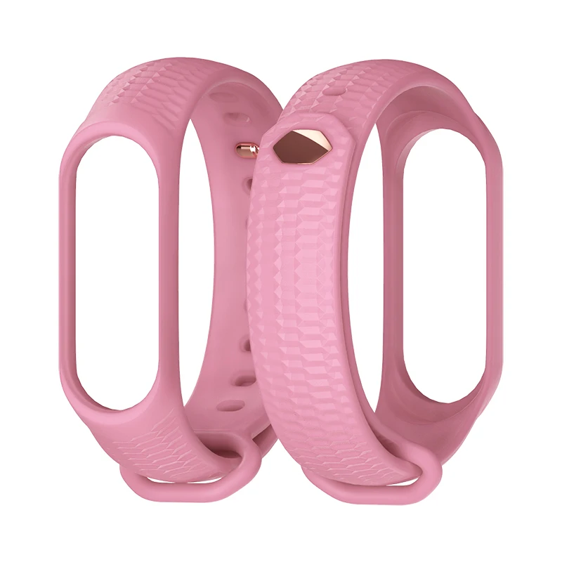 light pink Mi Band 4 ремешок силиконовый ремешок для Xiaomi mi band 4 спортивный силиконовый браслет для Xiaomi mi band 3 Band 3 - Color: light pink