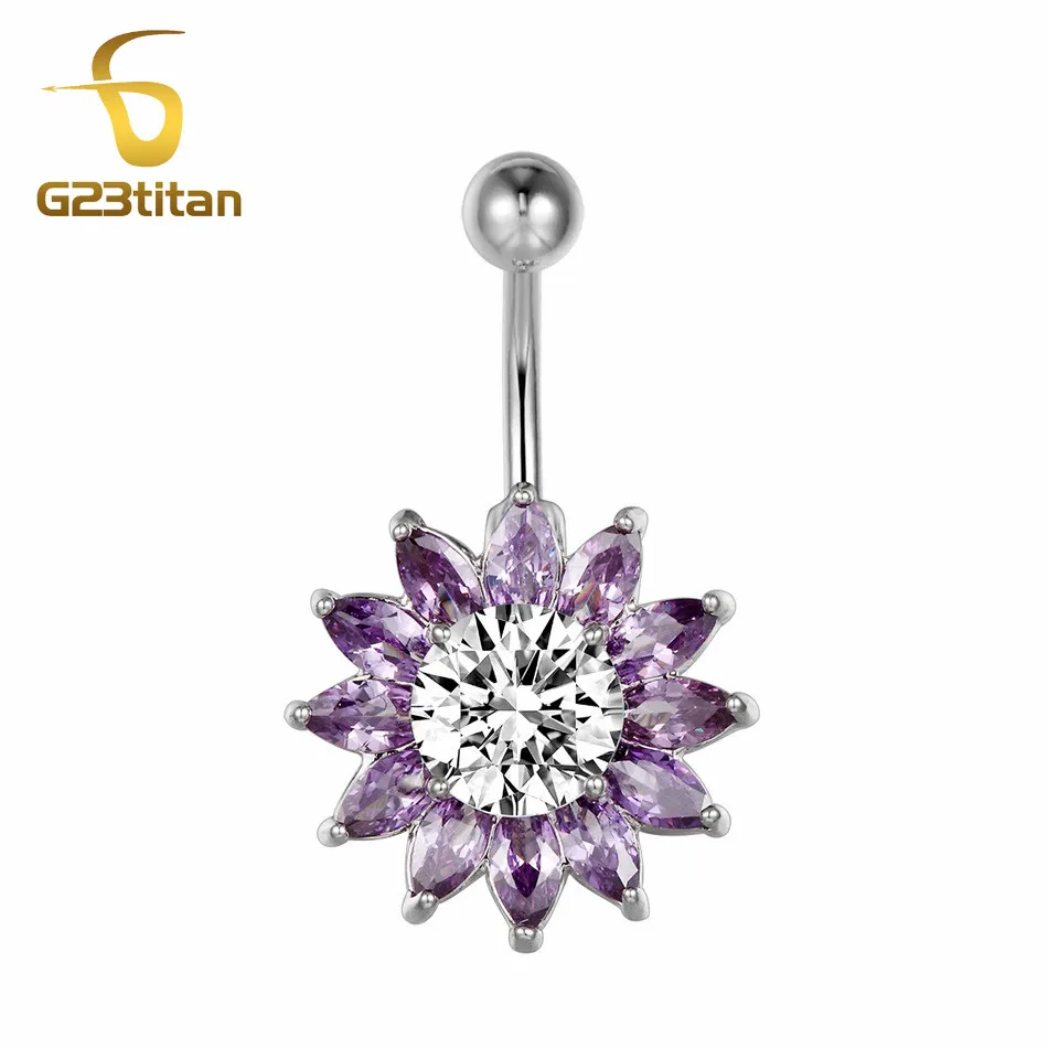 Piercing Jewelry Богемные женские ювелирные изделия для пирсинга тела двухсторонние розовые хрустальные бабочка пупок серьги серебро 14 г титановые кольца для пупка - Окраска металла: Piercing Jewelry