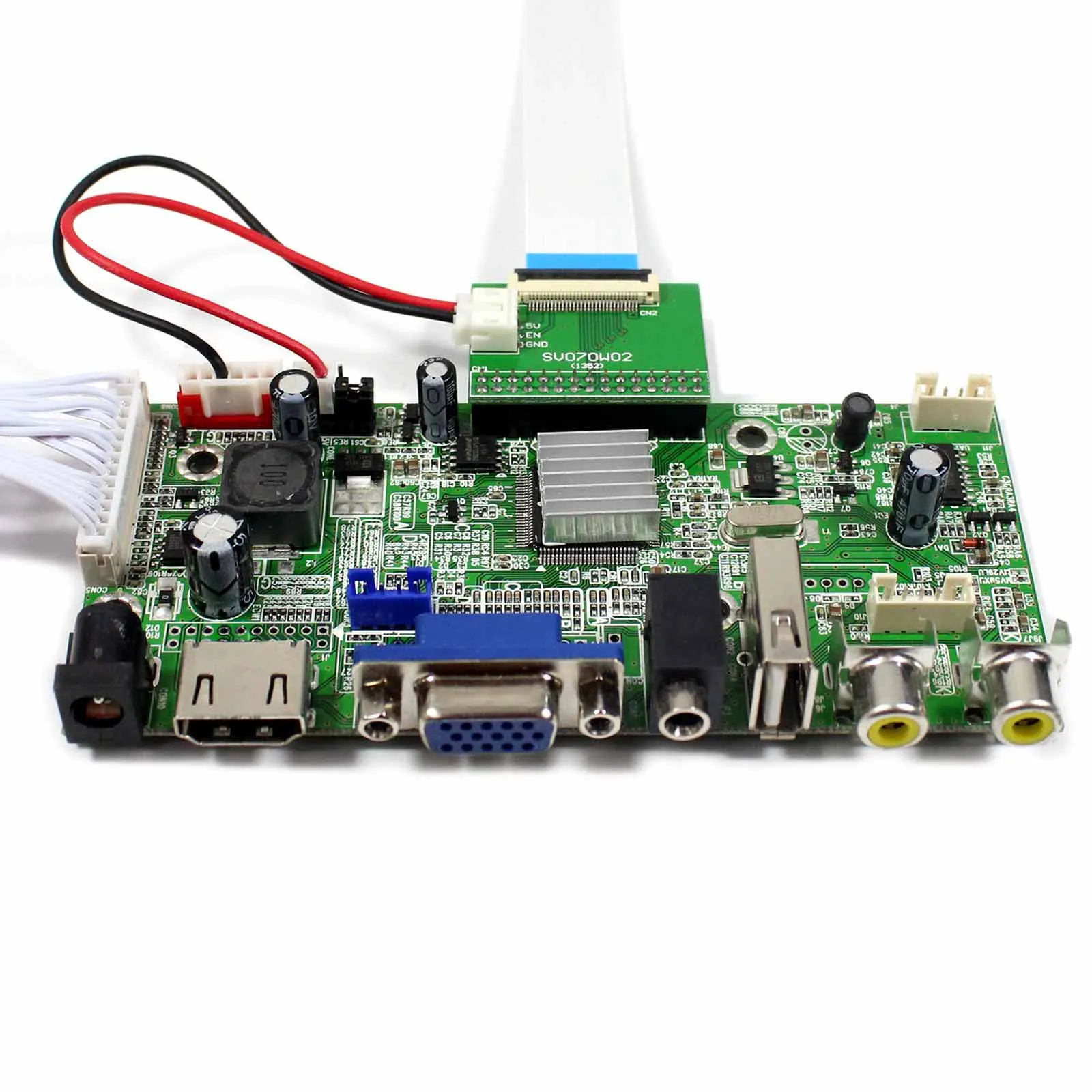 HD MI VGA 2AV аудио Плата ЖК-контроллера с USB VS-V59AV-V1 и 7 дюймов HSD070PWW1-B00 1280x800 IPS ЖК-панель