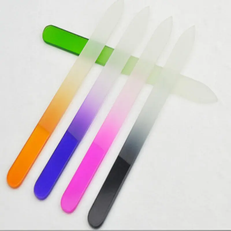 Красивая прочная пилка для ногтей из хрустального стекла практичная