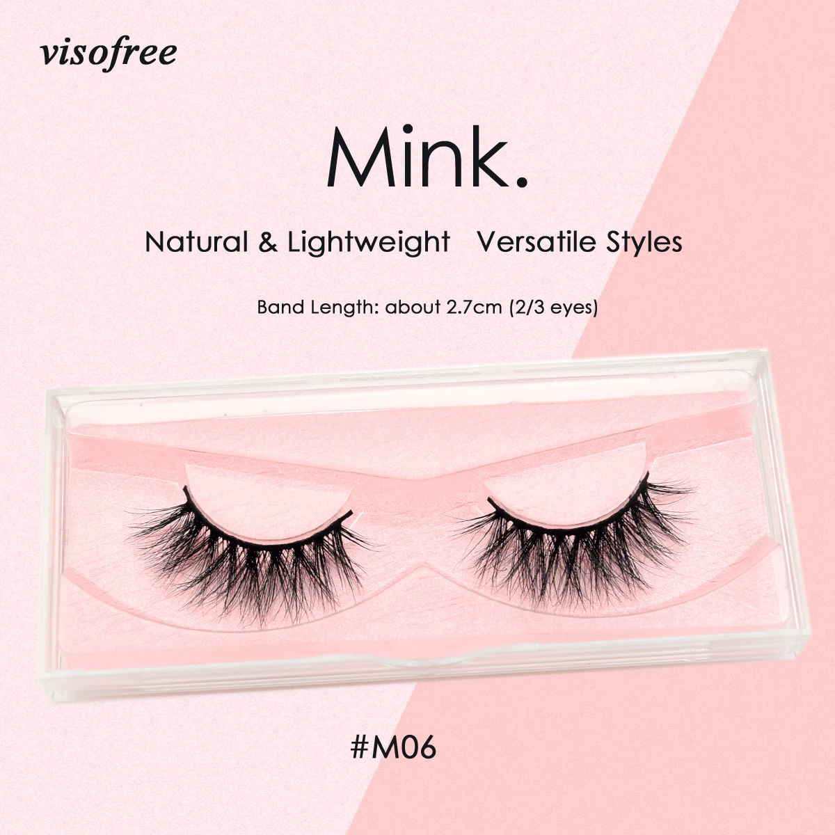 Visofree Lashes 3D норковые ресницы безжалостные норковые Накладные ресницы "крест-накрест" Длинные норковые ресницы ручной работы для макияжа faux cils M06