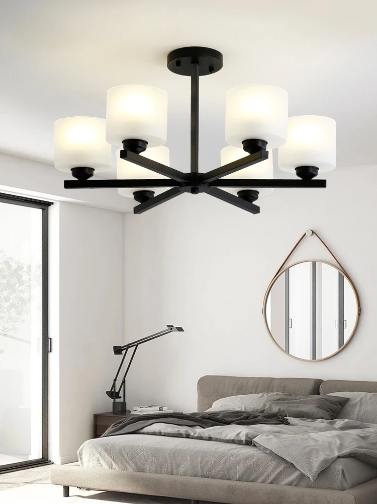 Люстра для гостиной черная креативная индивидуальная постмодернизированная