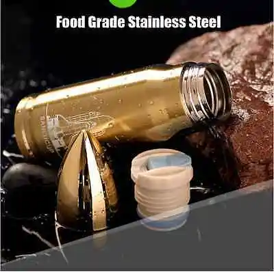 Крутая Вакуумная бутылка из нержавеющей стали в форме пули кружка для