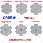 10x3 Вт Cree Xlamp XBD XB-D высокомощный светодиодный излучатель холодный теплый нейтральный белый красный зеленый Королевский синий цвет на 8 12 14 16 20 мм PCB