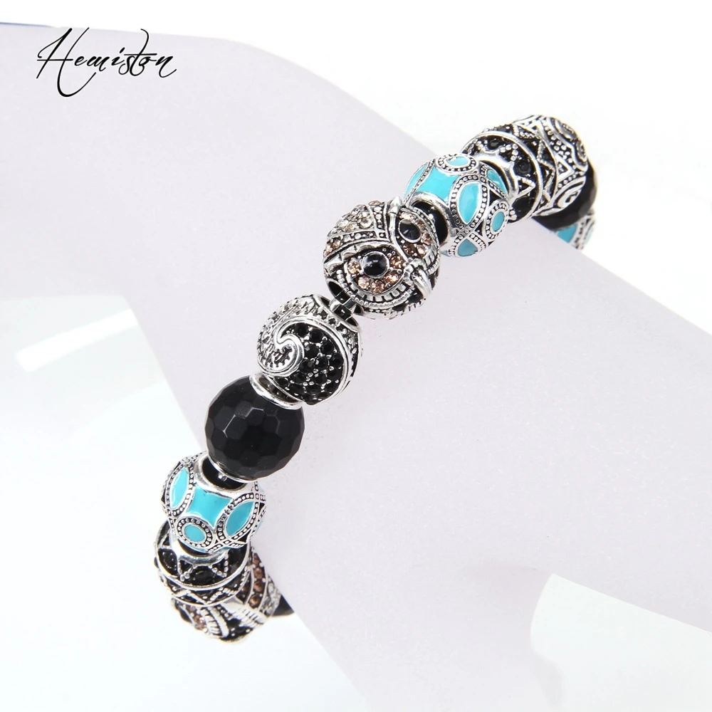 Браслет из бусин Thomas Style KM с совами маори этнический зигзаг бусины OM браслет