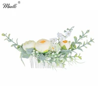 miallo fashion flower hair combs clips for women wedding bridal hair accessories prom bride headpiece decorations jewelry gifts