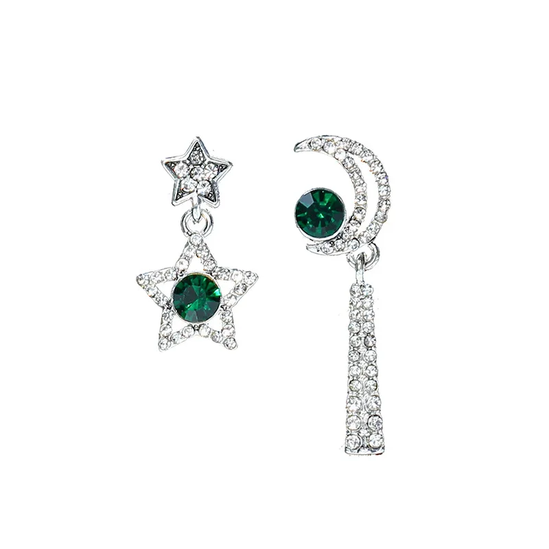 925 Серебряная игла Сейлор Мун Косплей Звезда Луна вставка дрель ухо гвоздь Harajuku разноцветный циркон серьги ювелирные изделия реквизит