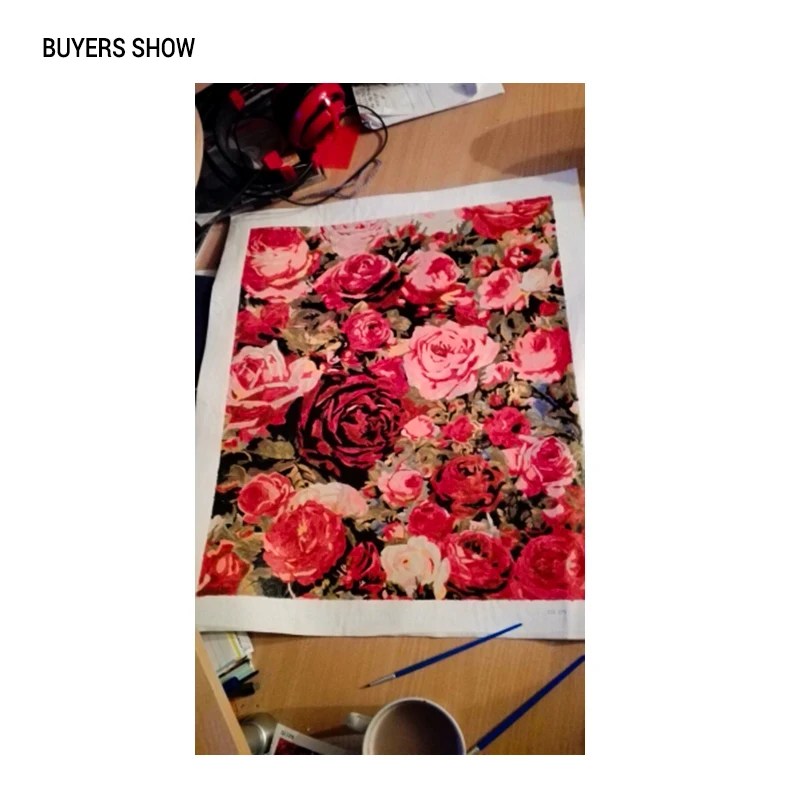 Картина по номерам CHENISTORY романтическая роза сделай сам Современная Настенная