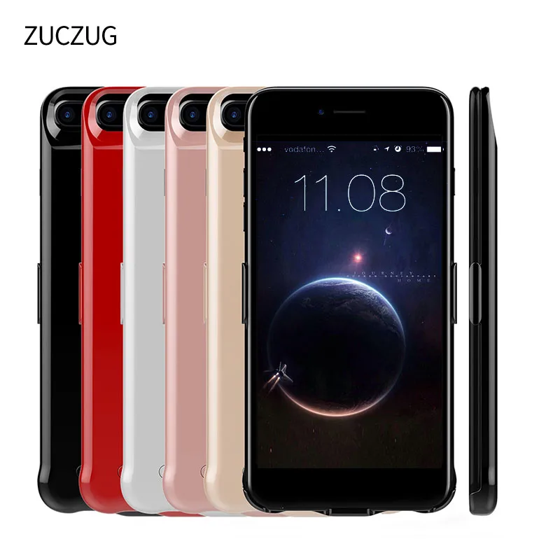 ZUCZUG внешний аккумулятор зарядное устройство чехол для iPhone 8 plus 7 7plus Портативный