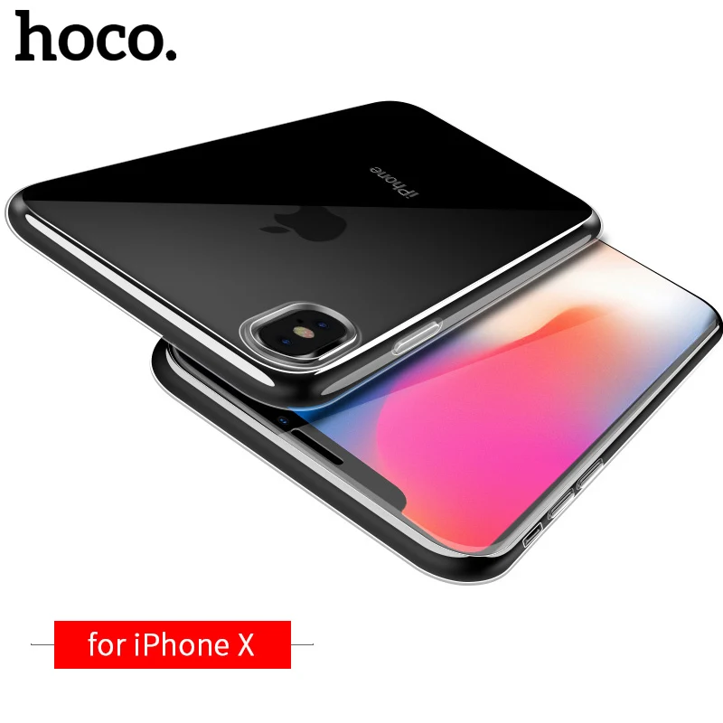 Оригинальный ультра тонкий мягкий чехол для iPhone X высококачественный прозрачный