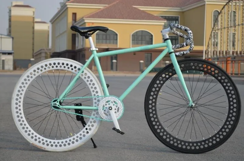 Fixie велосипедов fixed gear велосипед 70 мм полые колеса фиксированные передачи супер