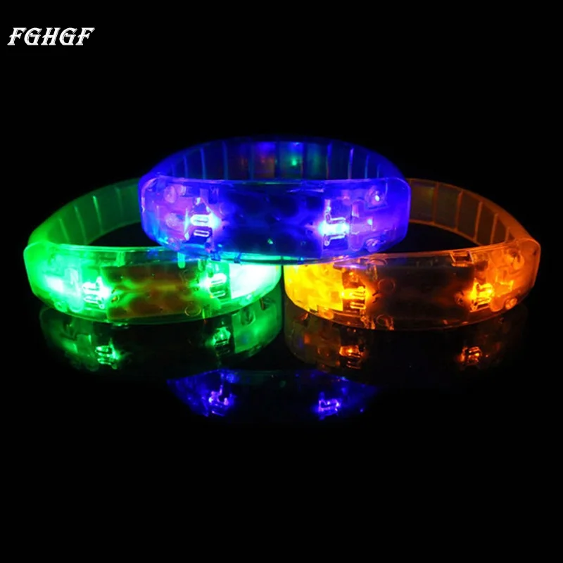 FGHGF Вечеринка Концерт Голосовое управление Светодиодный светильник лый браслет
