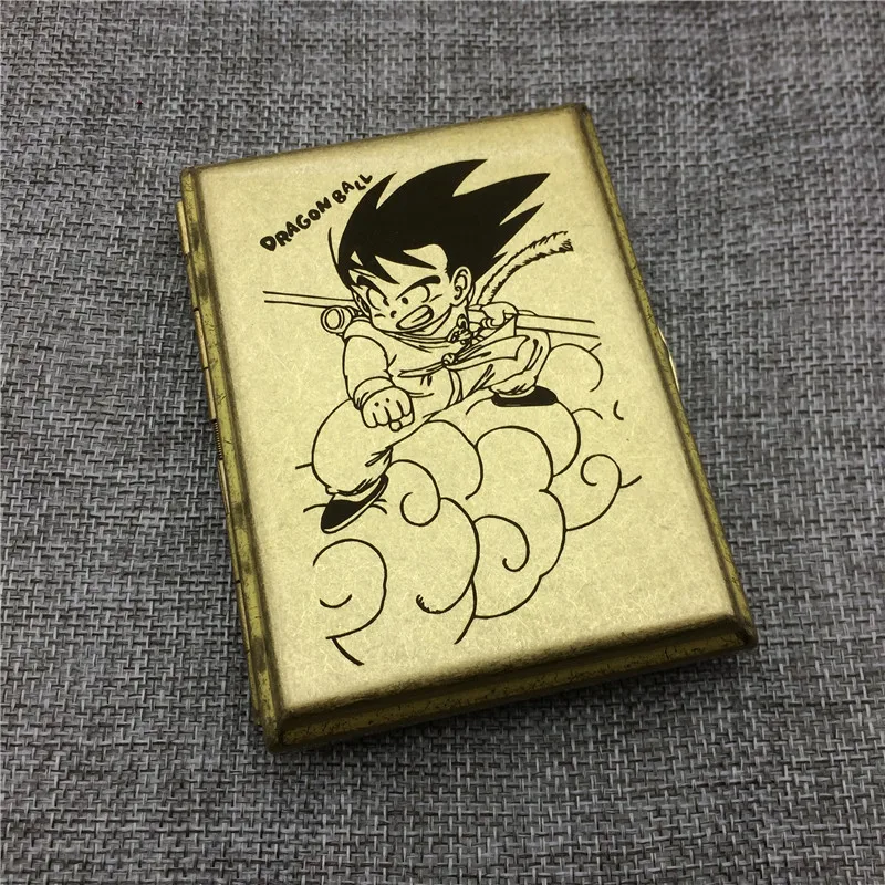 MR. K D02 Винтажный стиль Dragon Ball Goku Ride Dragon/Ride Cloud Мужской Латунный 16 обычный чехол для сигарет коробка для сигарет