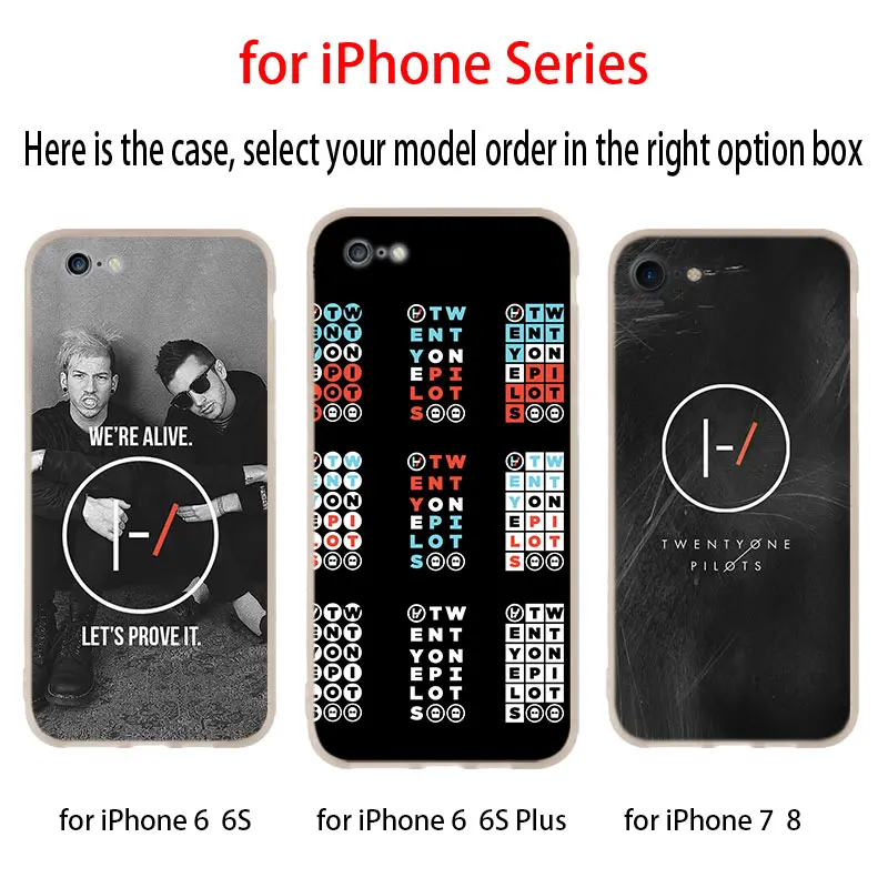 Мягкий чехол twenty one pilots для iPhone 12 11 Pro X XS Max XR 8 7 6 Plus 5s SE 2020 S 1 Mini|Бамперы| |