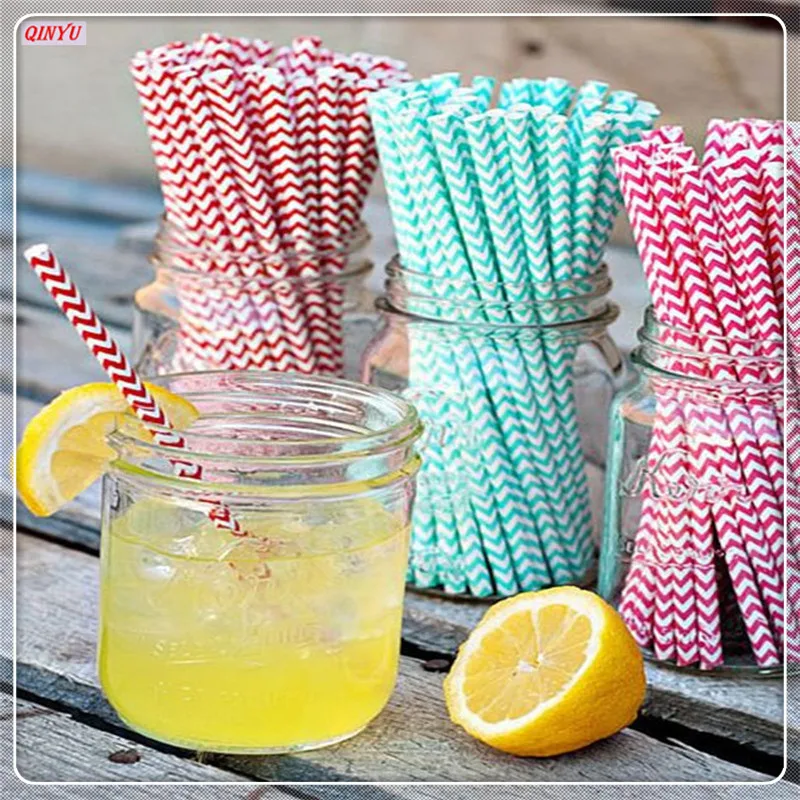 25pcs disposable straws birthday party festive supplies decoration paper drinking biodegradable 5zsh889 | Дом и сад