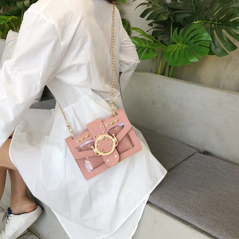 Роскошные дизайнерские новые женские прозрачные сумки из прозрачного ПВХ