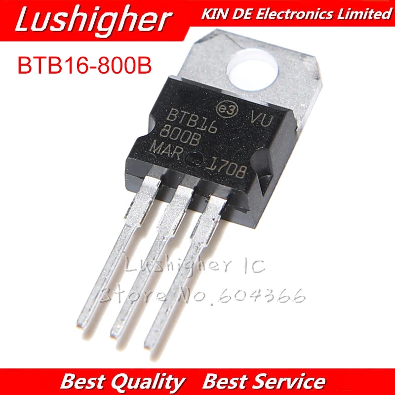 10 шт Φ TO-220 BTB16 800V BTB16-800B TO220 BTB16800B