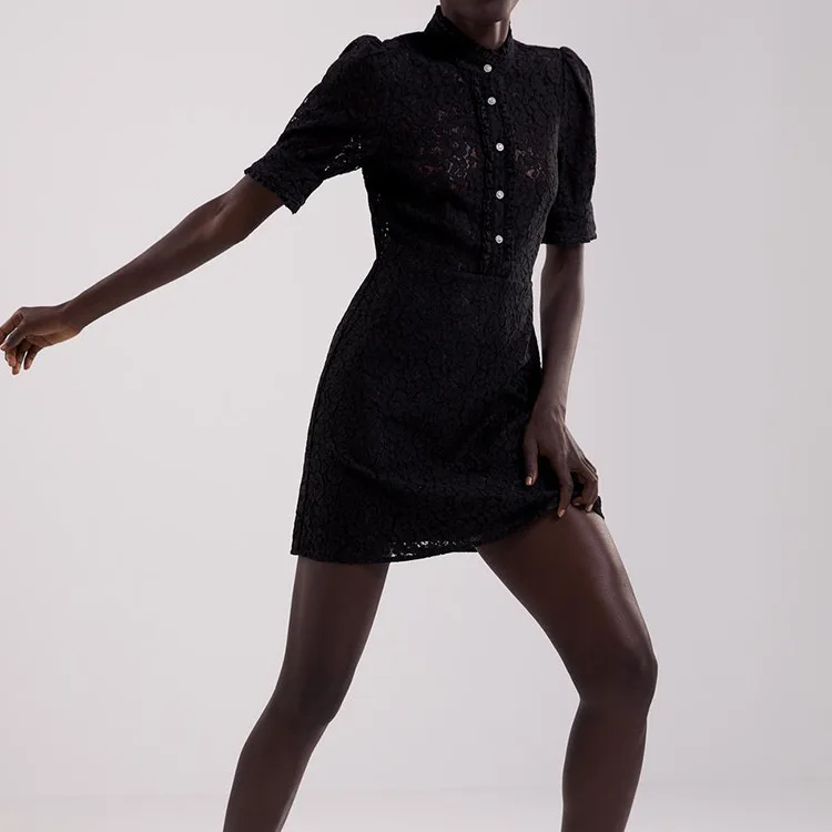 Vestidos, кружевное платье, элегантное, черное, женское, сексуальное, кружевное платье, короткое, тонкое, для выпускного, для офиса, для вечеринки, летнее,, Повседневное платье
