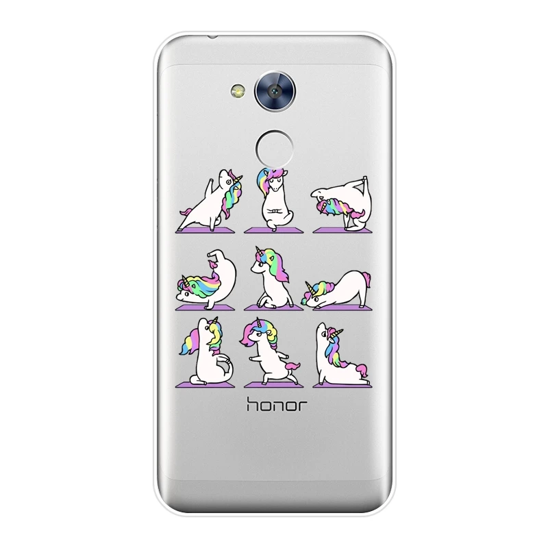 Чехол для телефона Yoga Pig мопса корги собаки Huawei Honor 6 5A 4X 5X 6X 6A Мягкая силиконовая