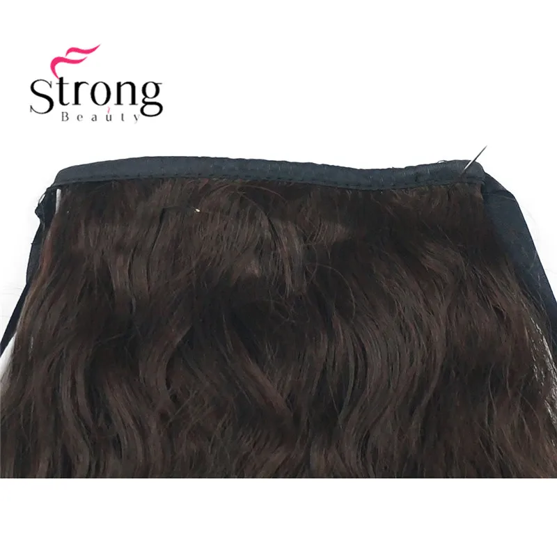 StrongBeauty 6 видов цветов длинные кудрявые Кудрявые Волнистые конский хвост парик африканские кудри 22-24 дюймов синтетические Тепло сопротивляются цвету выбора