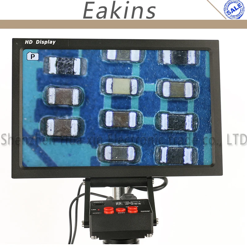 

Видеомикроскоп промышленный, 16 МП, 60/FPS, 1080P, HDMI, C-Mount + 10-дюймовый HD IPS ЖК-монитор + TF-карта 4 ГБ для печатной платы